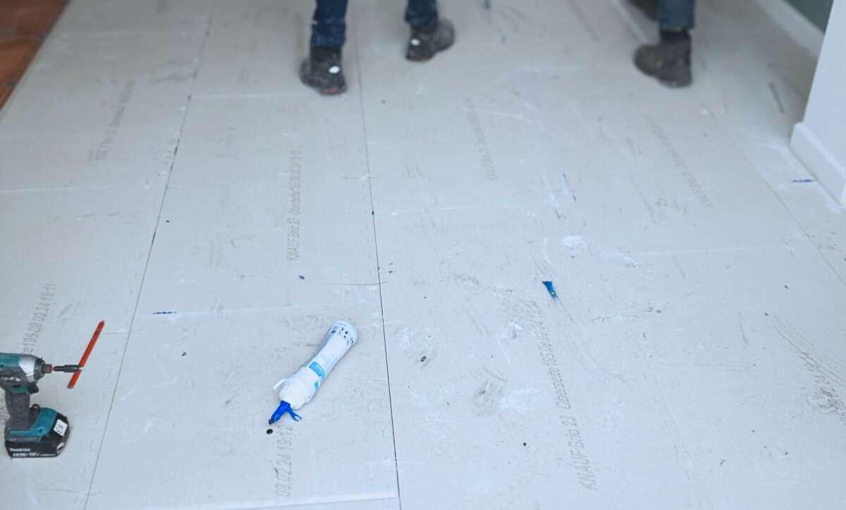 ondervloer aanleggen knauf brio